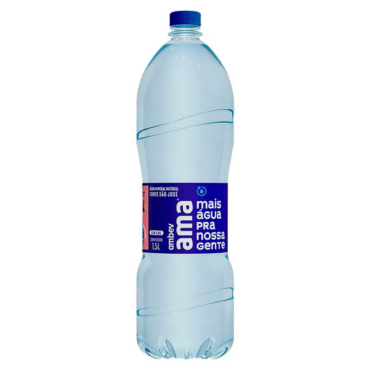 Água Mineral Natural sem Gás Ama Garrafa 1,5L