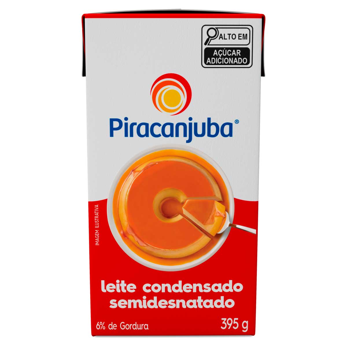 Leite Condensado Semidesnatado Piracanjuba Caixa 395g