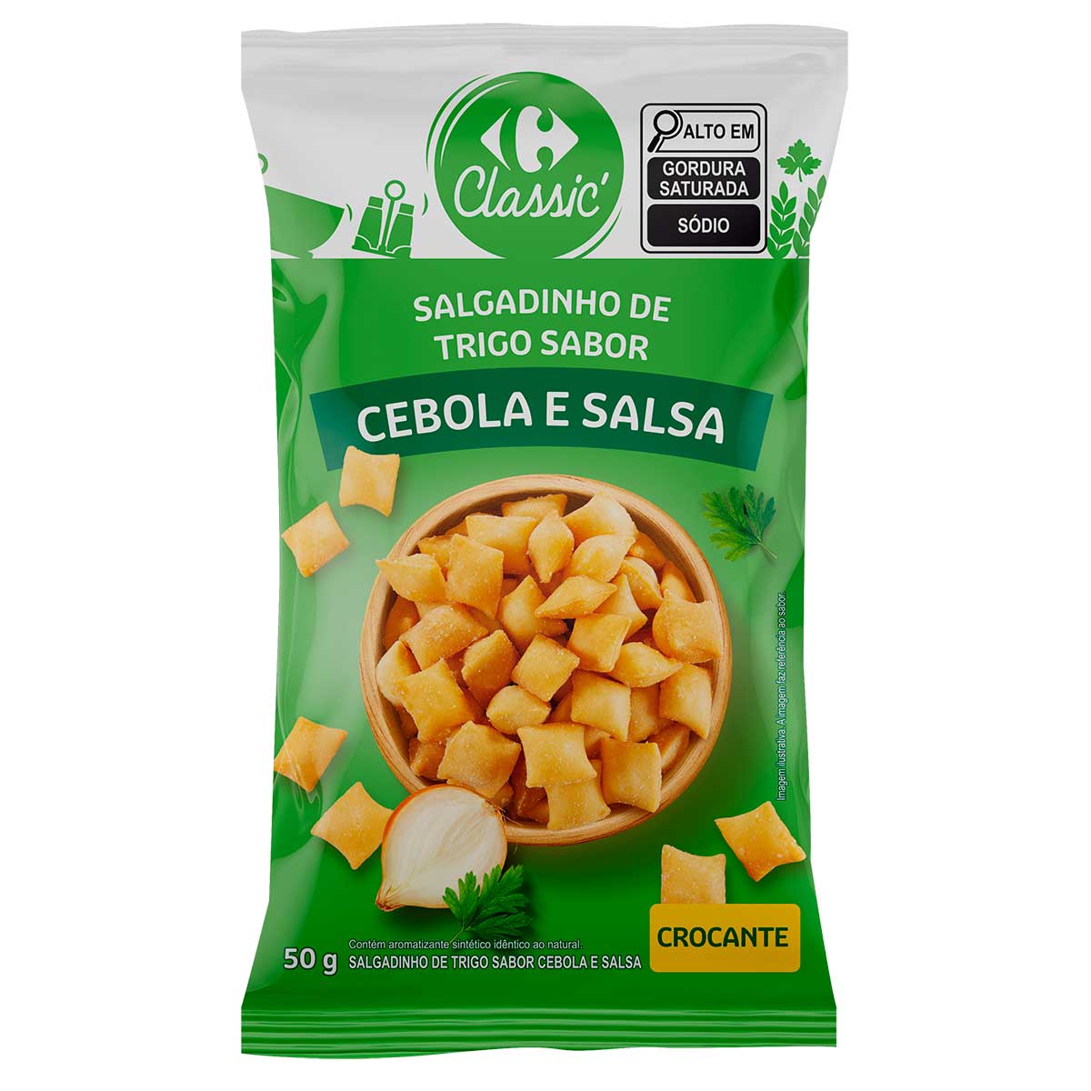 Salgadinho Carrefour Sabor Cebola e Salsa 50g