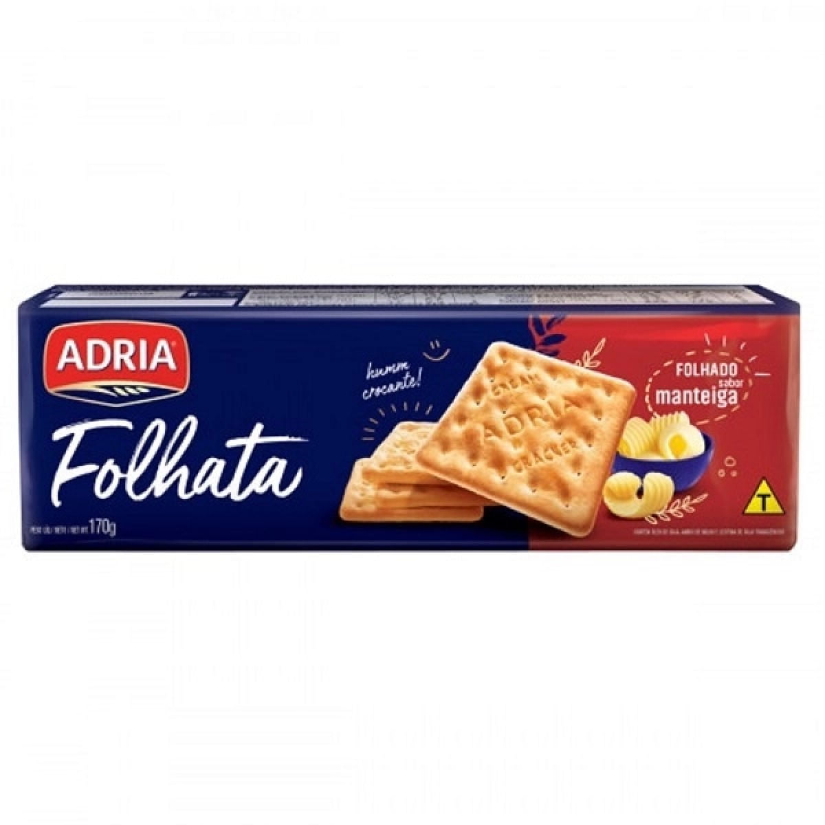 Biscoito Cream Cracker Adria  Folhata 170g