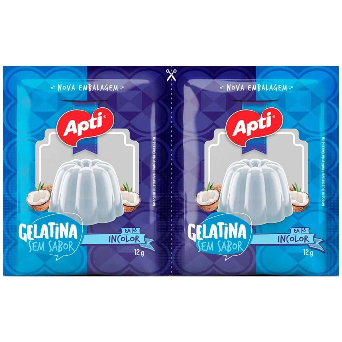 Gelatina sem Sabor Incolor Apti 24g