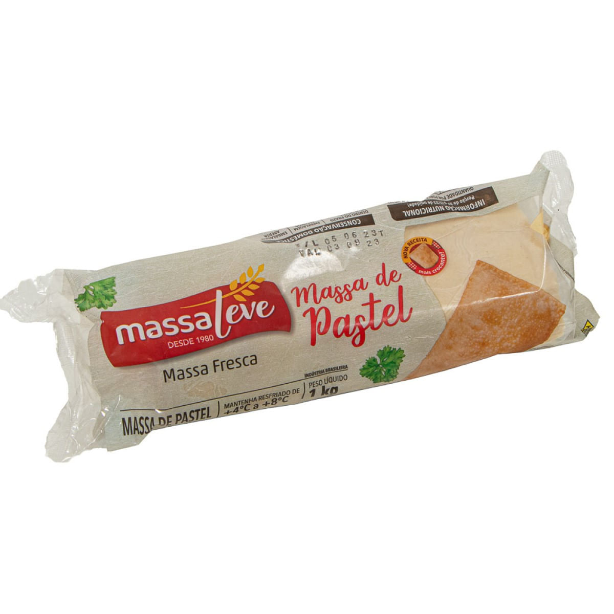 Massa de Pastel Rolo Massa Leve 1Kg