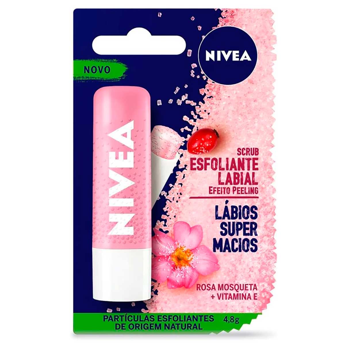 Esfoliante Labial Nivea Scrub Rosa Mosqueta 4,8 g