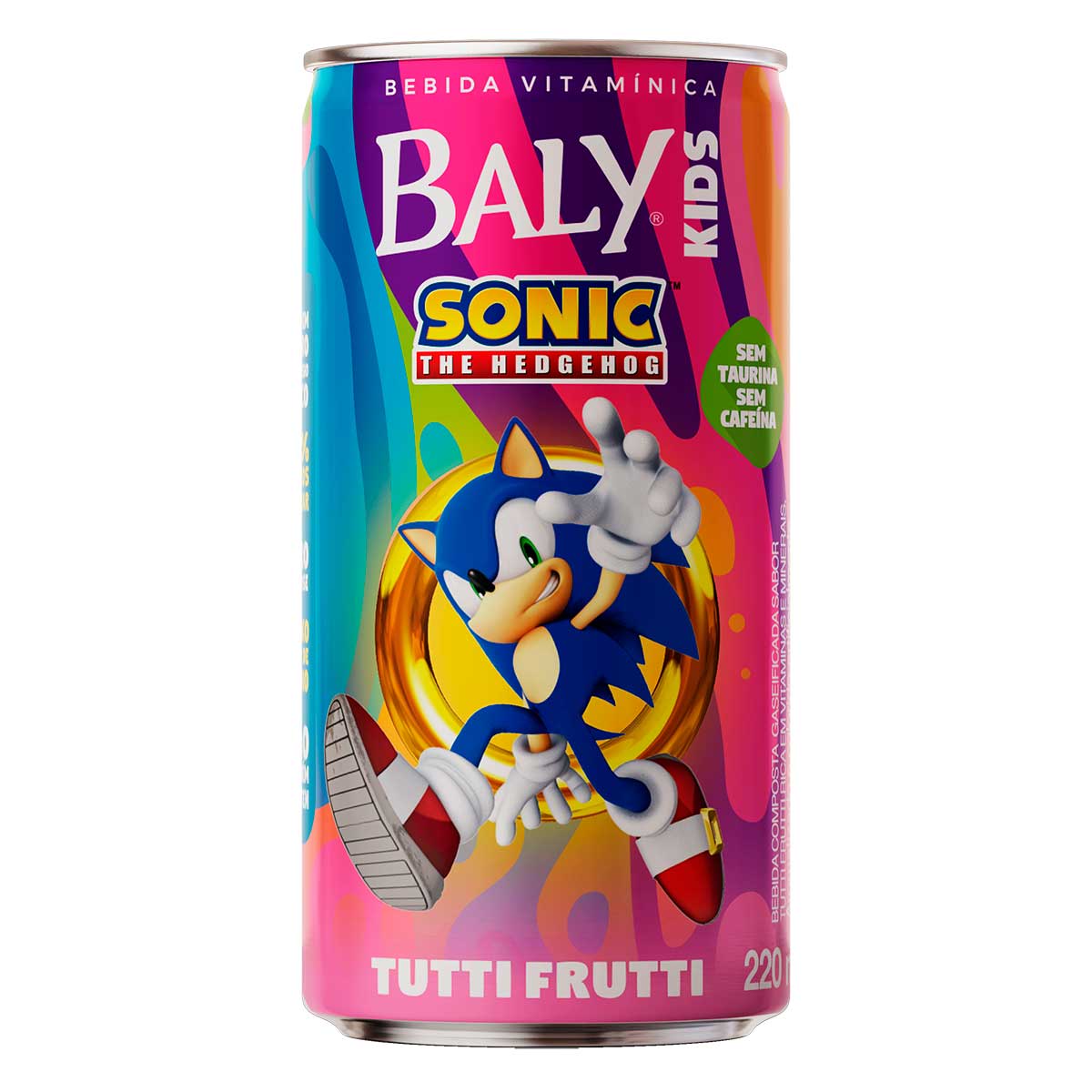 Bebida Composta Gaseificada Tutti Frutti Sonic Baly Kids 220ml