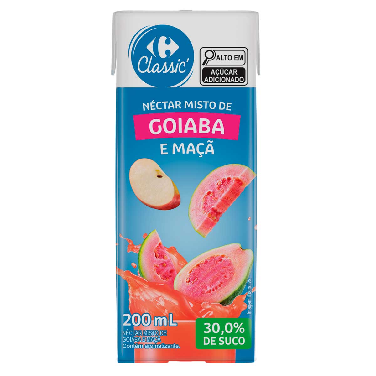 Néctar Misto Sabor Goiaba e Maçã Carrefour Classi 200ml