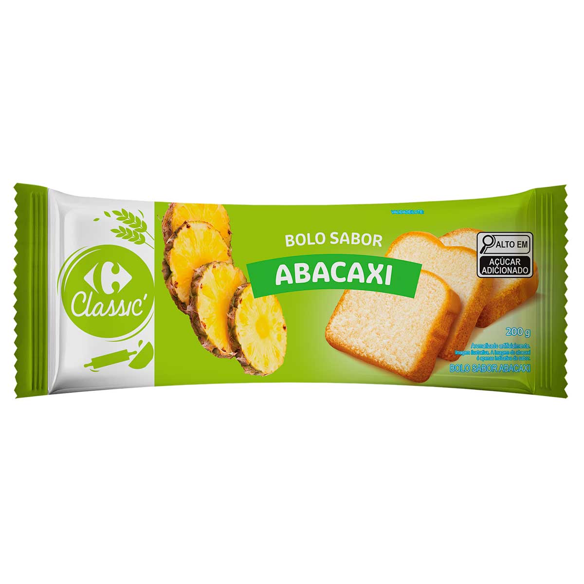 Bolo de Abacaxi Carrefour Classic 200g