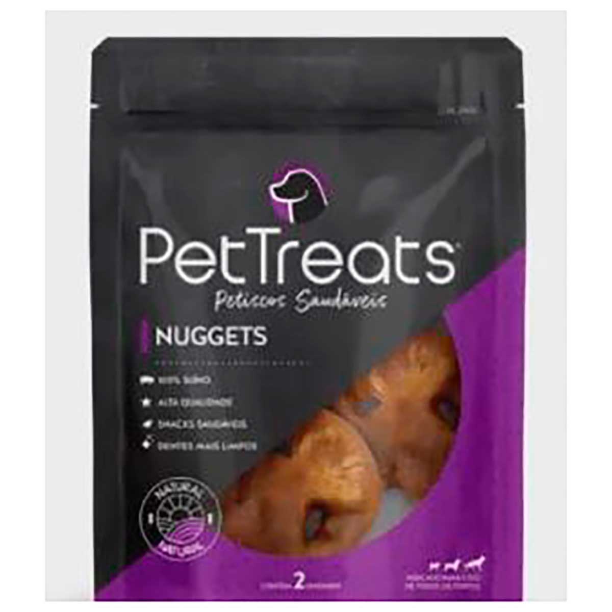 Petisco para Cães Nuggets Mordedor Saudável Natural Pettreats