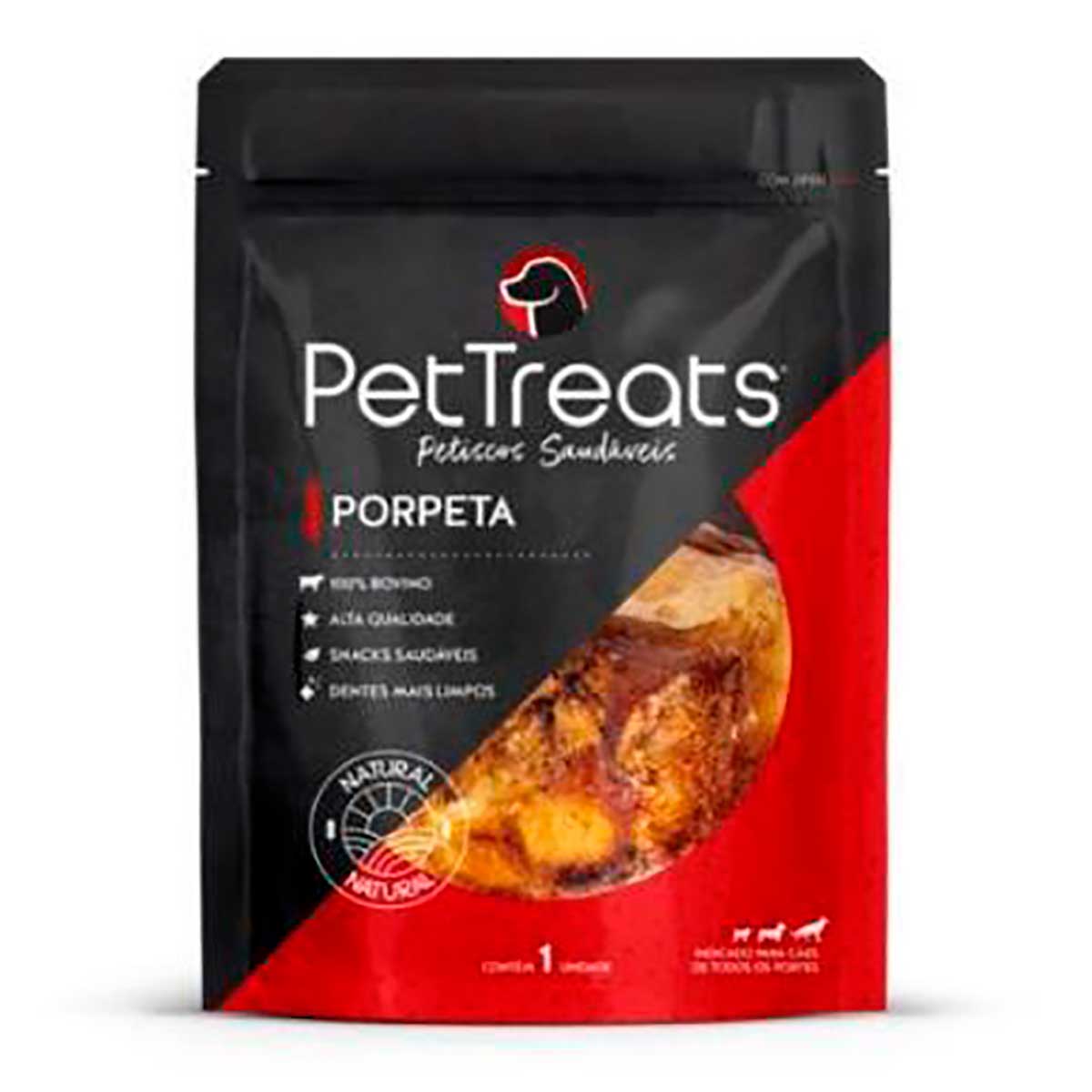 Petisco Cães Porpeta Mordedor Saudável Natural Pettreats
