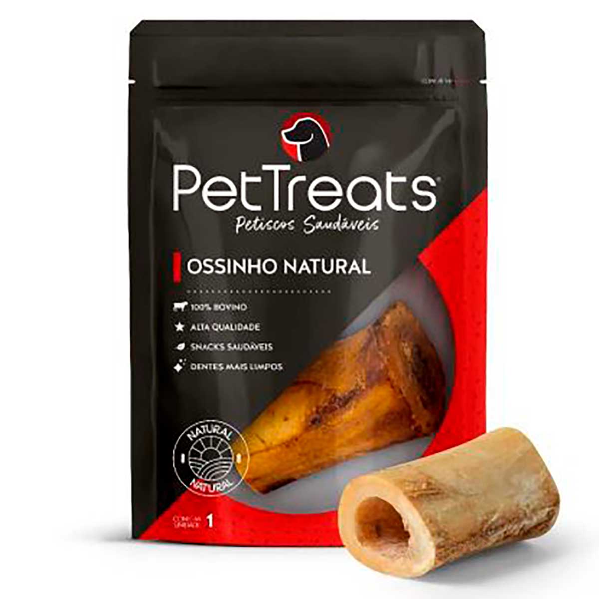 Petiscos Saudáveis para Cães Pet Treats Ossinho Natural