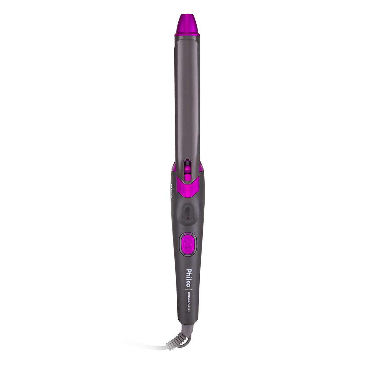 Modelador de Cachos Philco Intense Curves 220°C Cinza com Rosa Bivolt