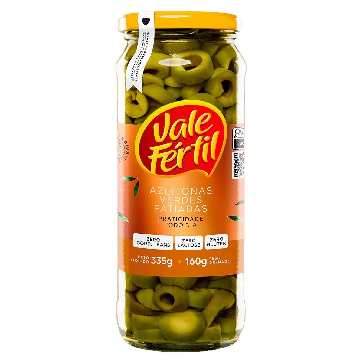 Azeitona Verde Fatiada Vale Fértil 160g