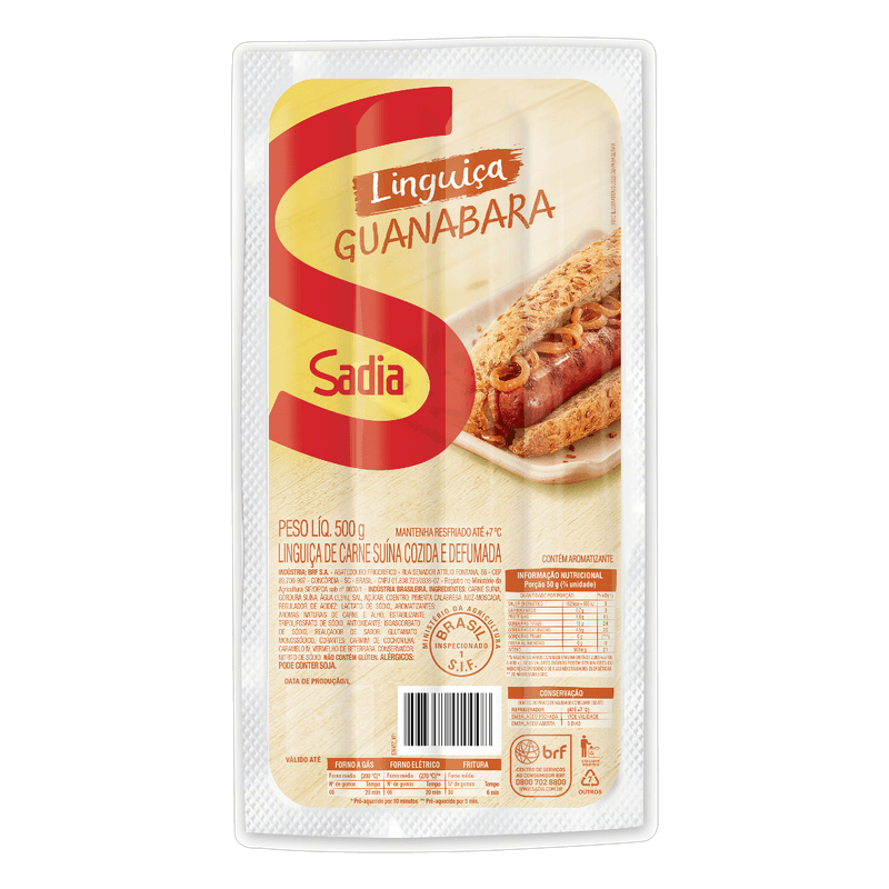 Linguiça Calabresa Sadia Guanabara 500g