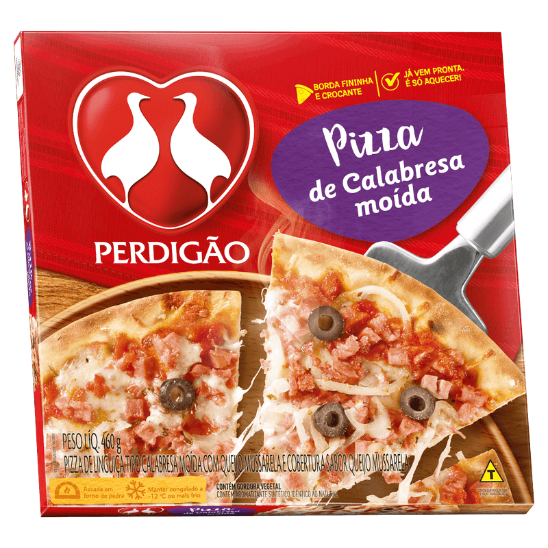 Pizza de Calabresa Perdigão 460 g