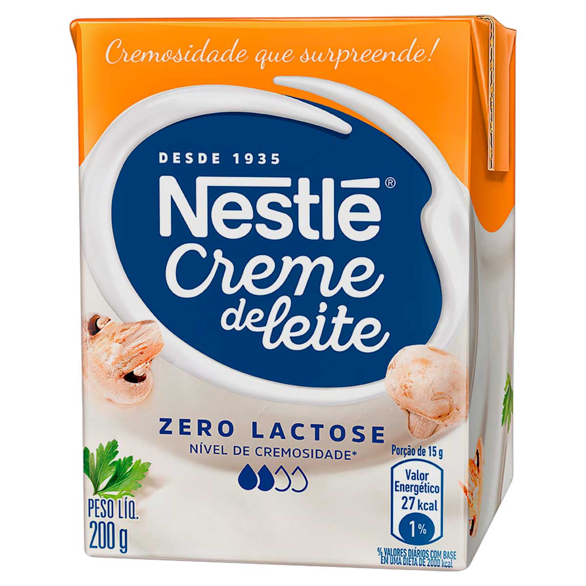 Creme de Leite UHT Leve Homogeneizado Zero Lactose Nestlé 200g