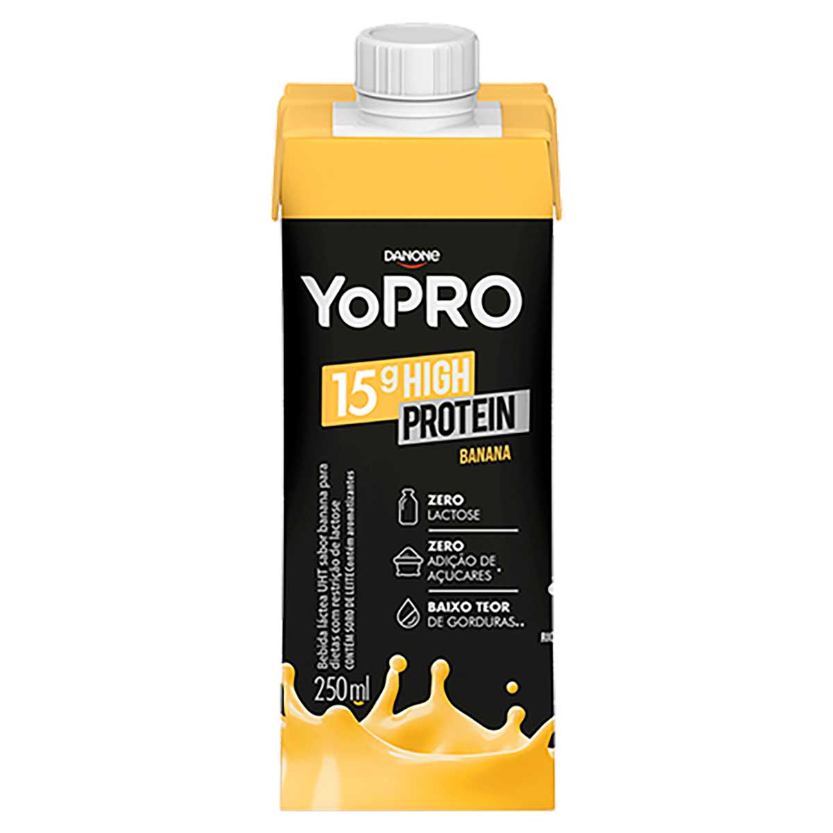 Bebida Láctea com 15g de Proteína YoPRO Banana 250ml