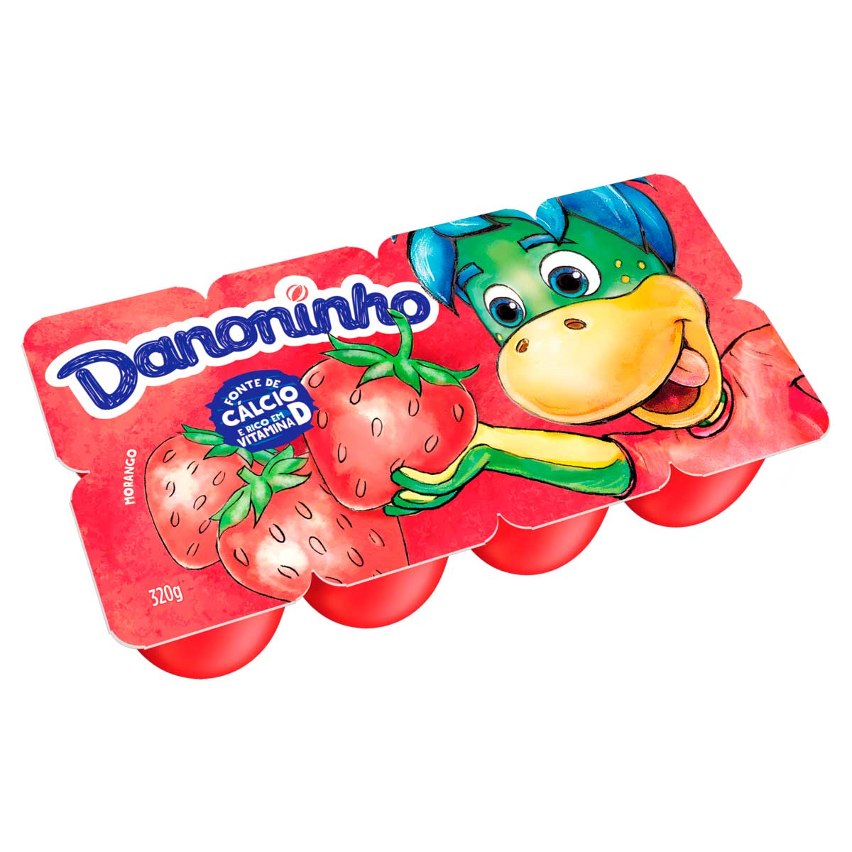 Danoninho Petit Suisse Morango 320g 8 unidades