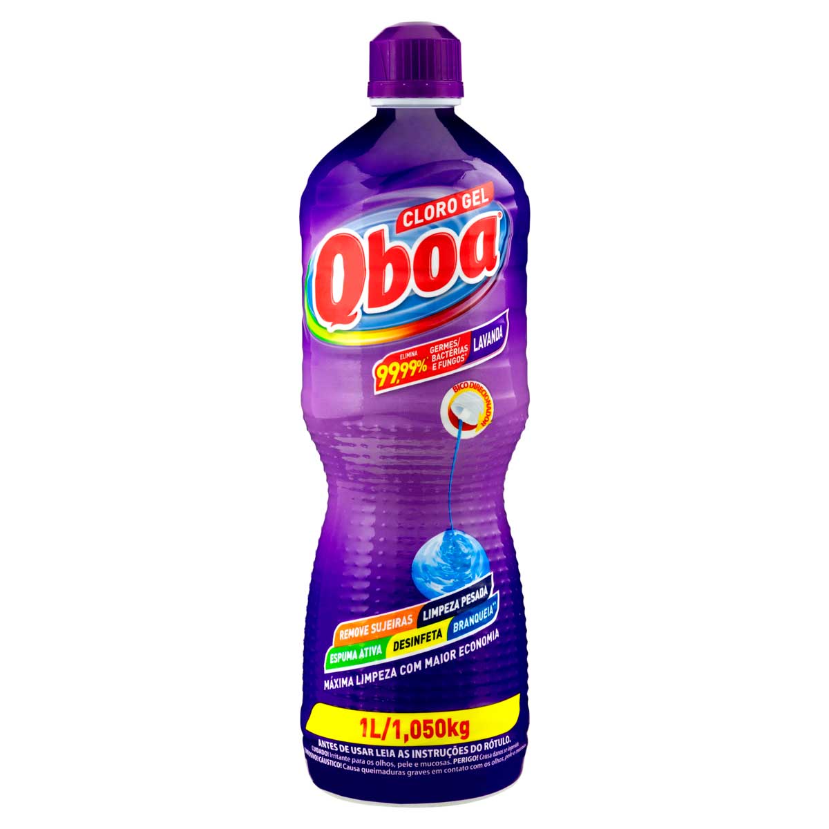 Cloro em Gel Lavanda Qboa 1L