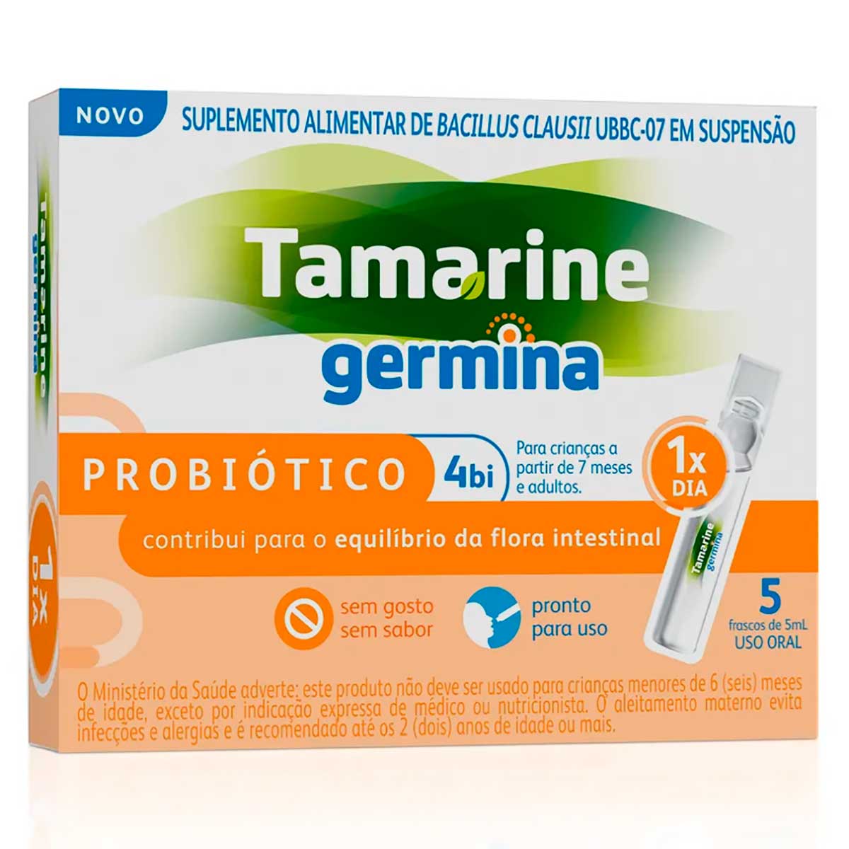 Probiótico Tamarine Germina 5 Frascos de 5ml Cada