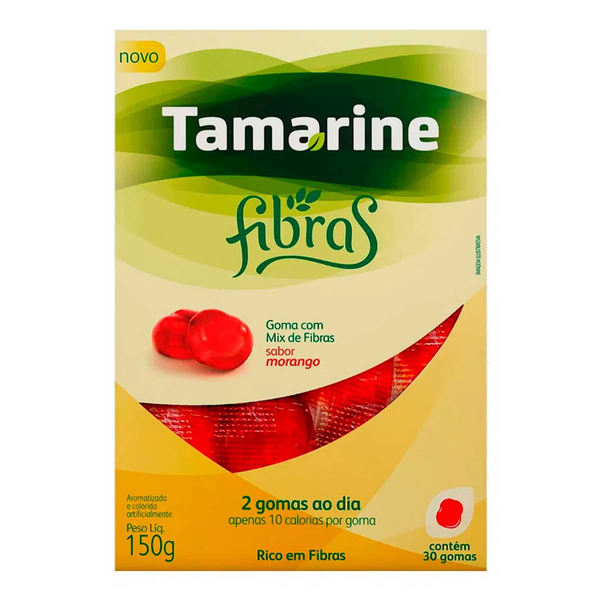 Tamarine Fibras Sabor Morango 14 Unidades