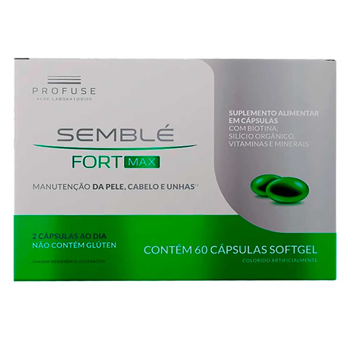 Suplemento Alimentar Semblé Fort Max 60 Cápsulas