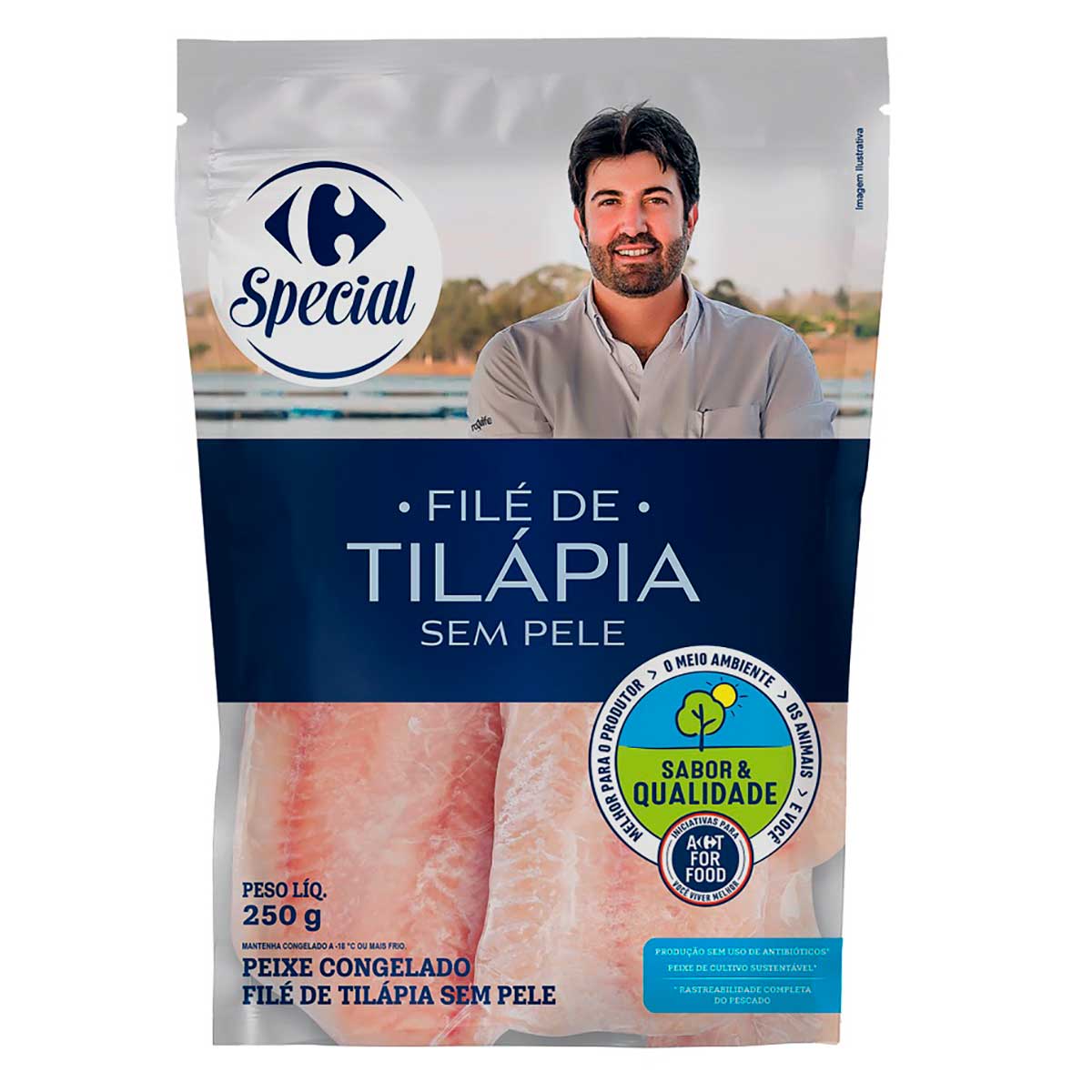 Filé de Tilápia Congelado Carrefour Special Sabor & Qualidade 250g