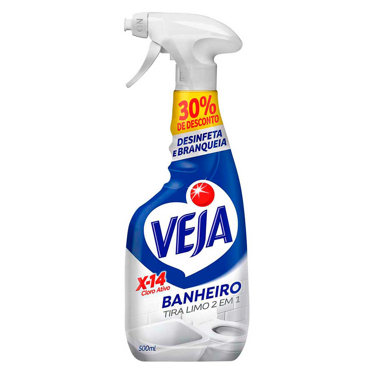 Spray Tira Limo Veja Banheiro X14 500ml Oferta