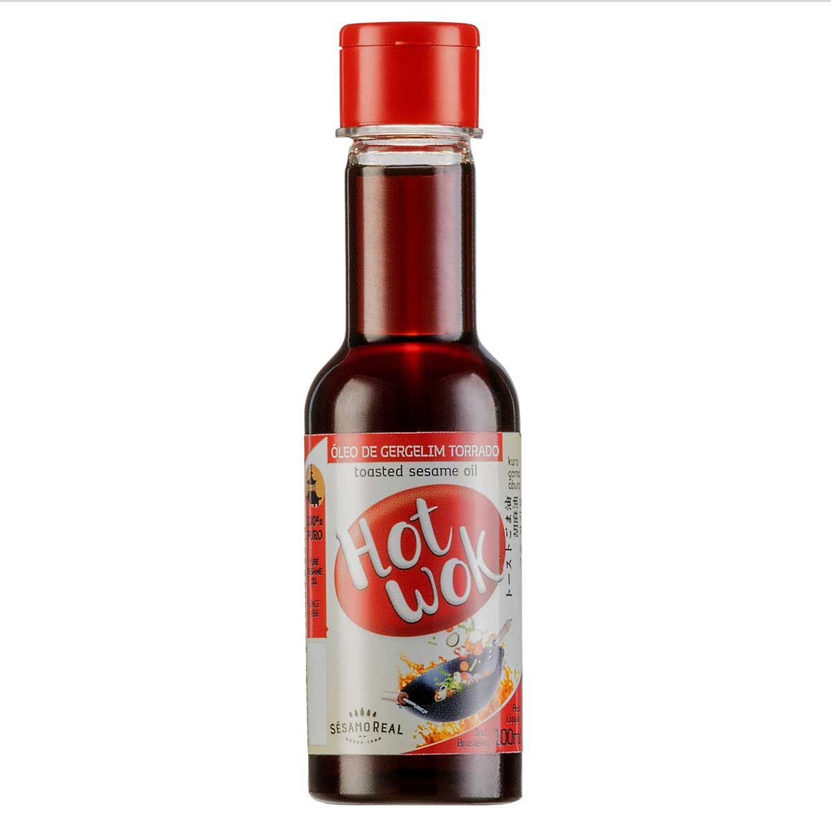 Óleo de Gergelim Torrado Sésamo Real Hot Wok 100ml