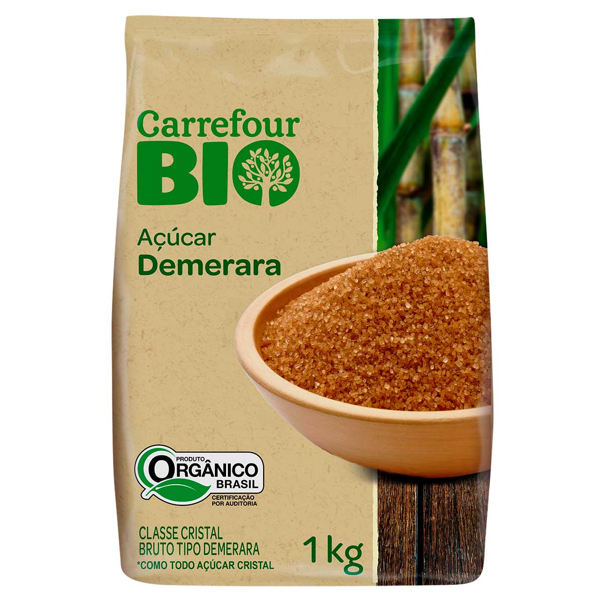 Açúcar Demerara Orgânico Carrefour Bio 1 Kg