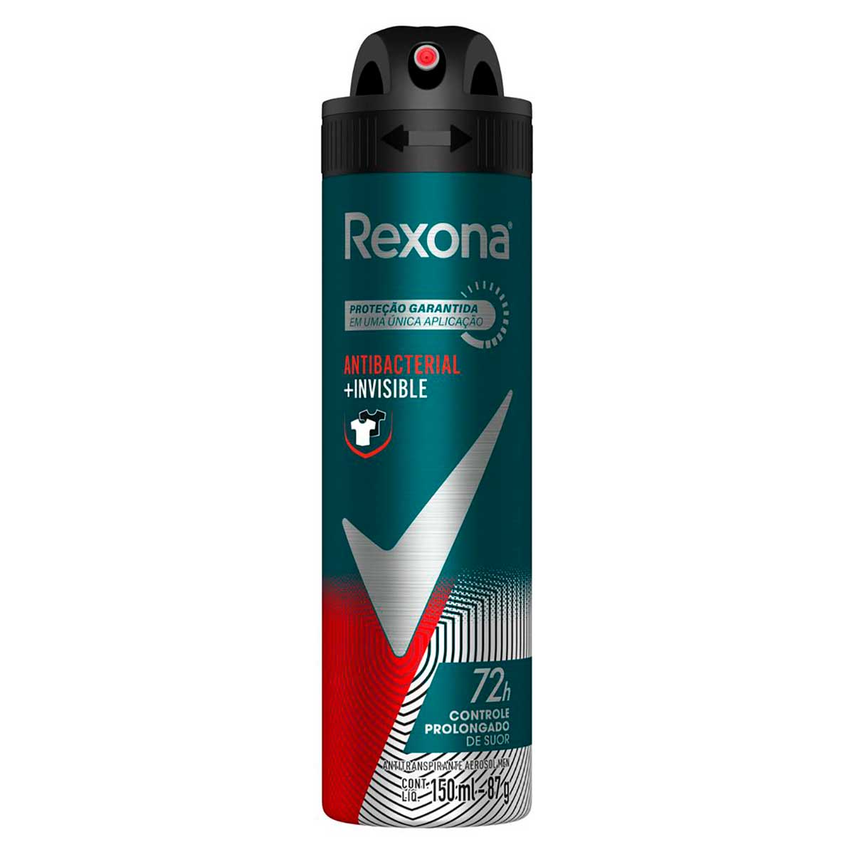 Desodorante Rexona Men Antibacterial + Invisible 150ml