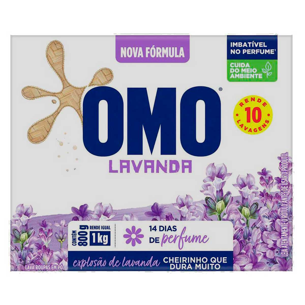 Lava-Roupas Pó Lavanda Caixa Omo 800 g