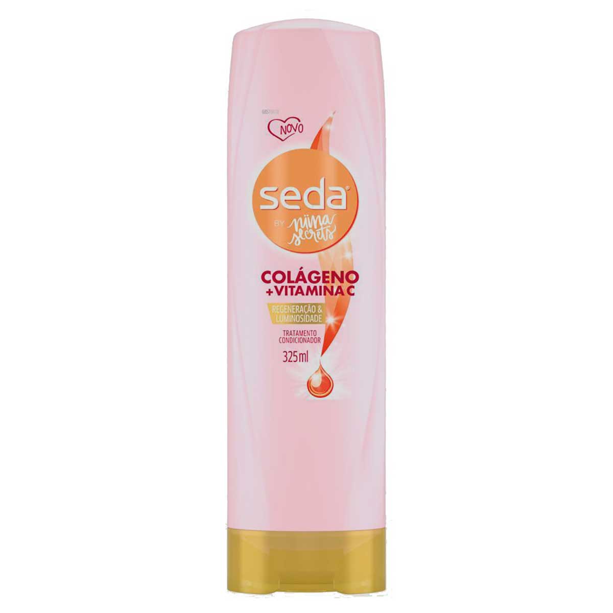 Condicionador Seda Colágeno e Vitamina C by Niina Secrets Frasco 325 ml