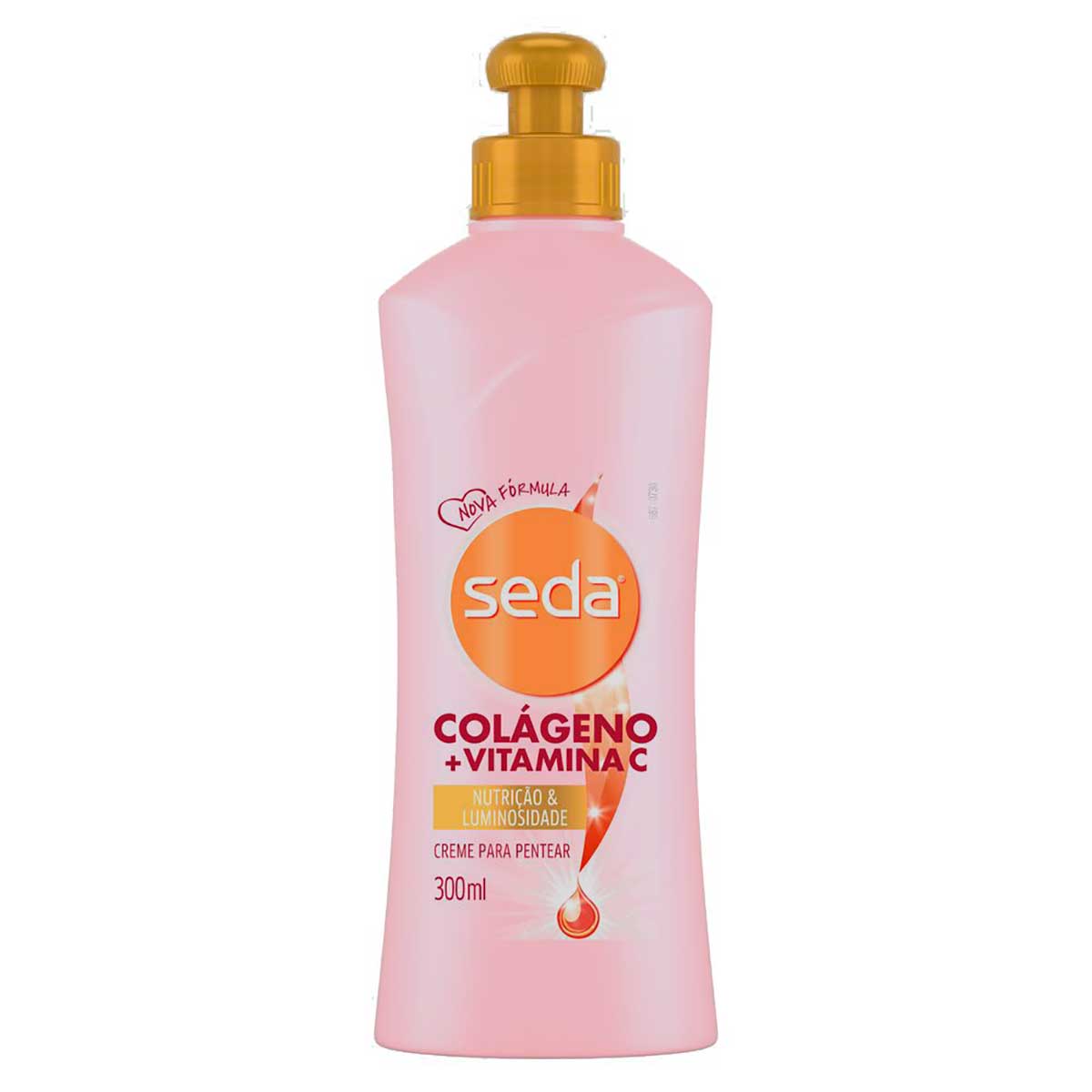 Creme para Pentear Seda Colágeno e Vitamina C by Niina Secrets 300 ml