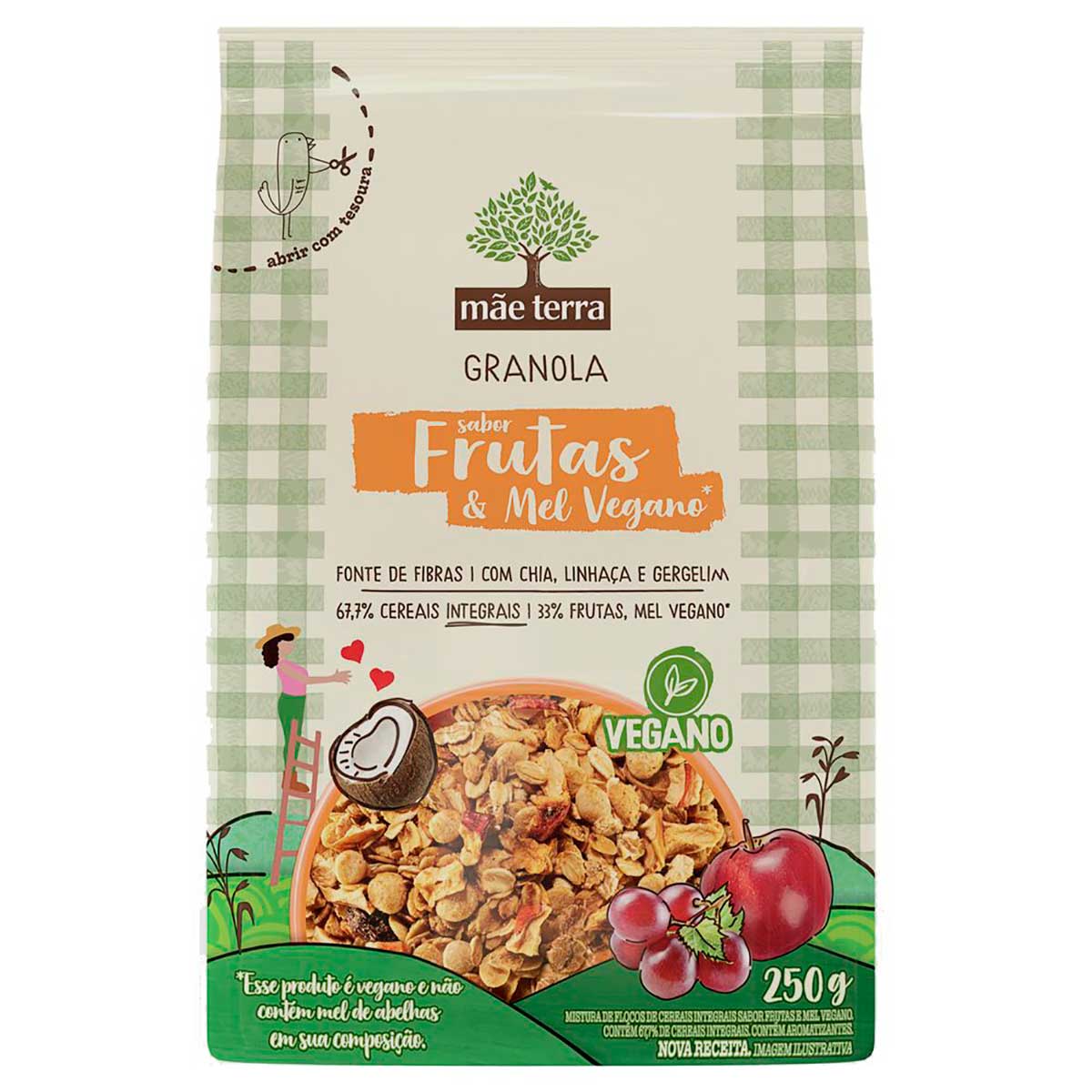 Granola Mãe Terra Frutas e Mel 250g