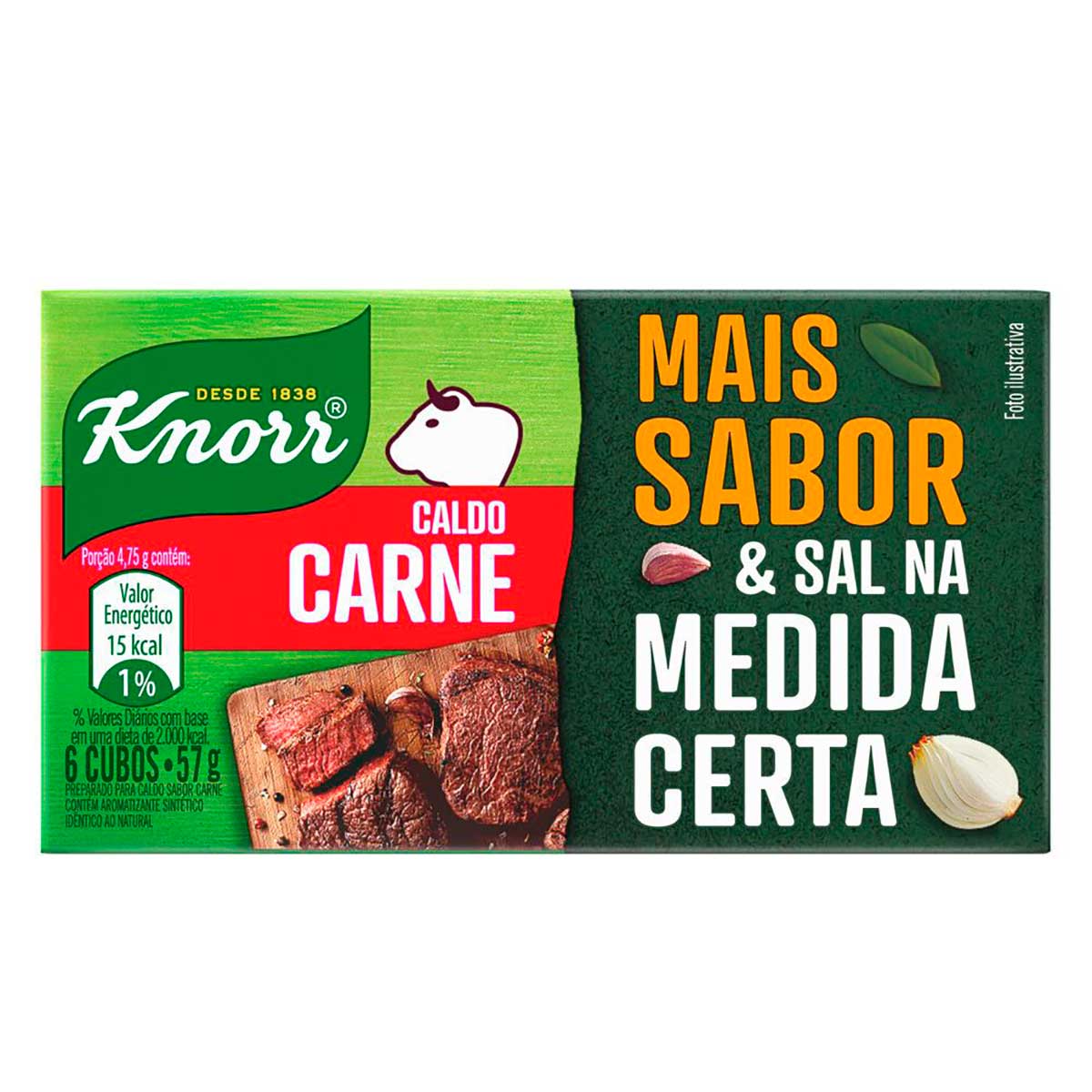 Caldo Knorr Carne 57g 6 cubos