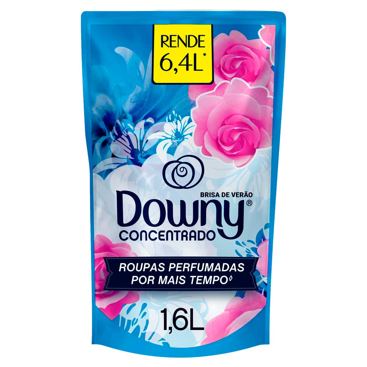 Amaciante De Roupa Concentrado Brisa De Verão Downy Sachê 1,6l