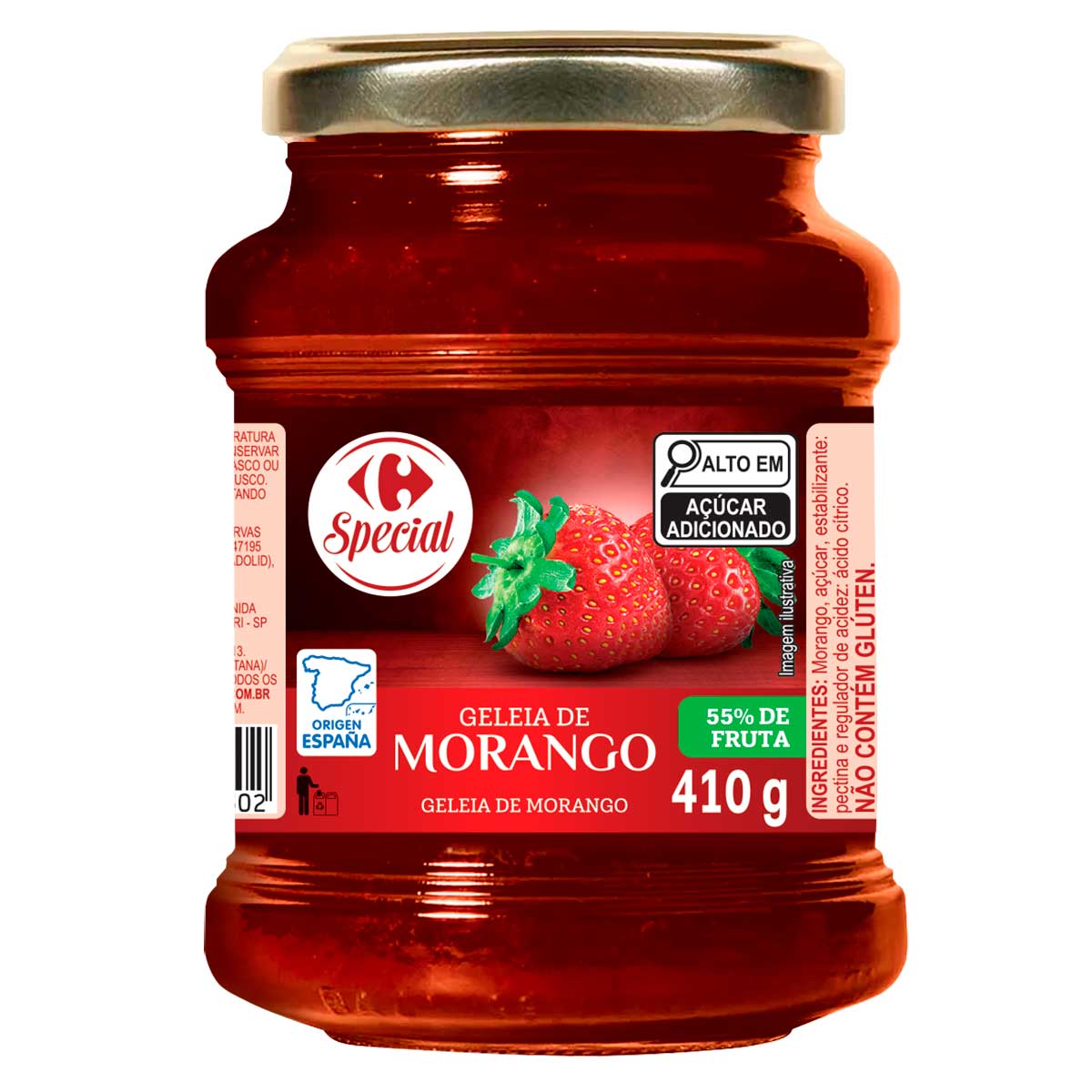 Geleia Sabor Morango Carrefour 410 g