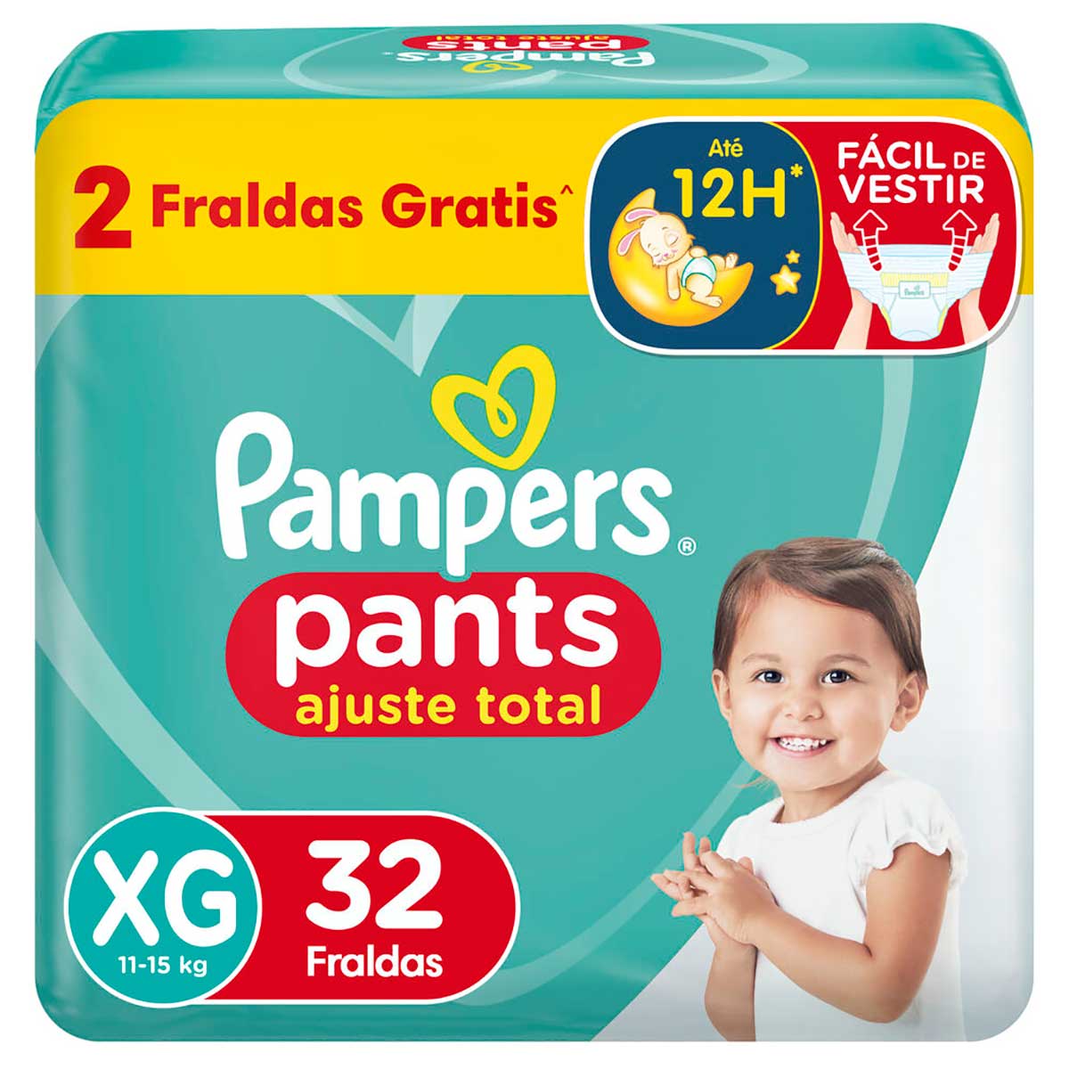 Fralda Descartável Pampers Pants Ajuste Total XG 32 Unidades