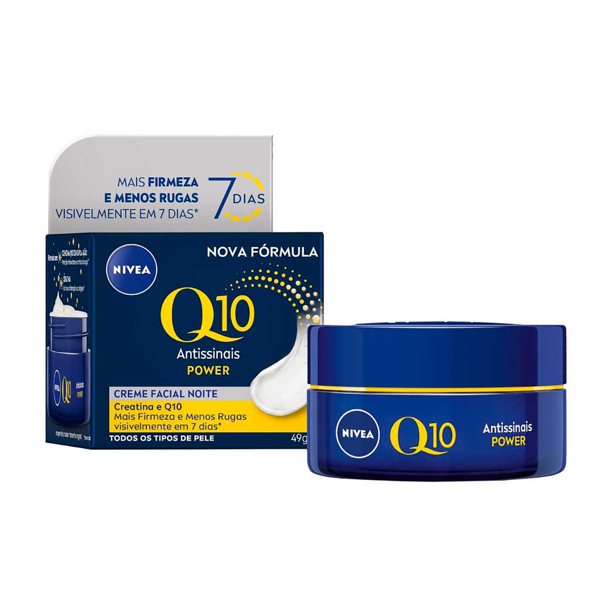 Creme Facial Antissinais NIVEA Q10 Power Noite 49g