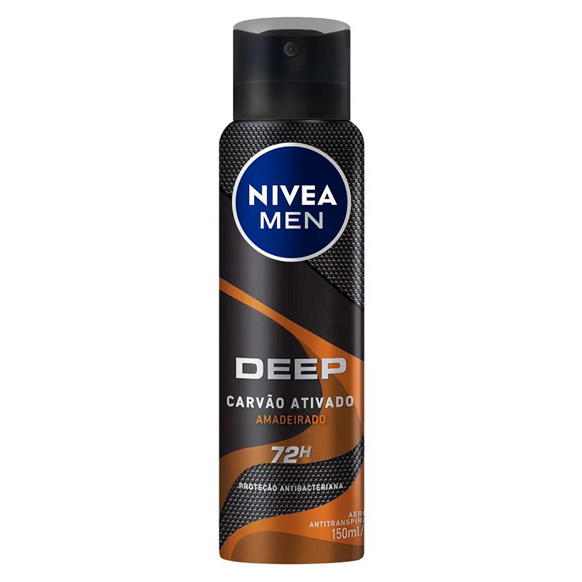 Desodorante Antitranspirante Aerossol Deep Amadeirado NIVEA MEN 150ml