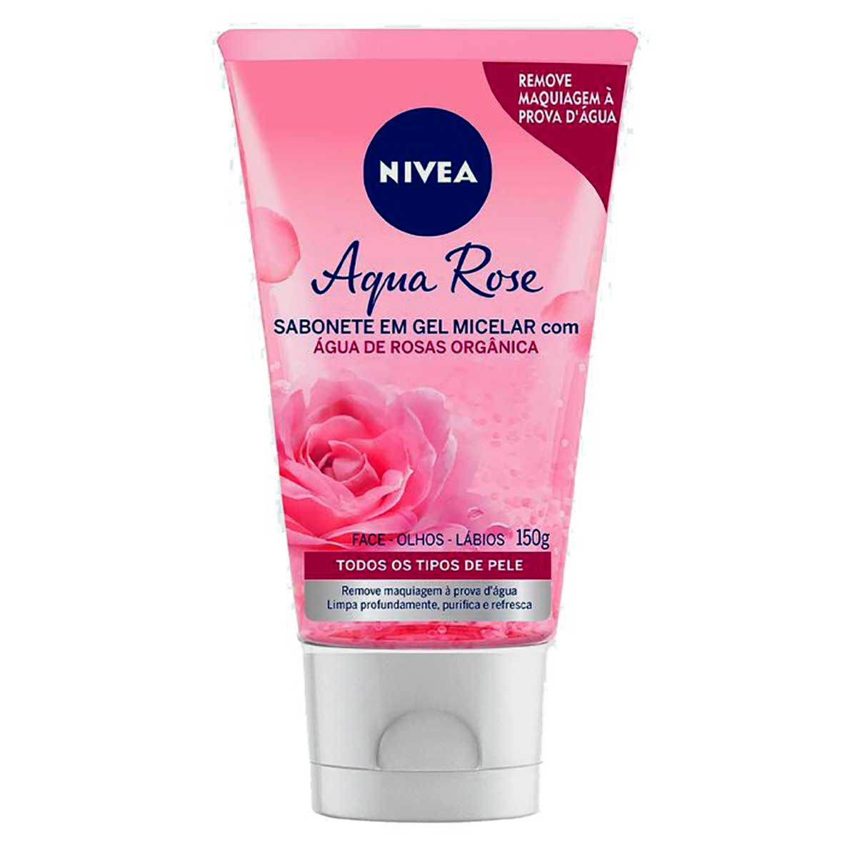 Sabonete Facial em Gel NIVEA Aqua Rose 150ml