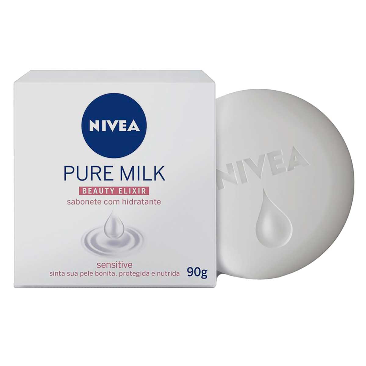 Sabonete em Barra Pure Milk NIVEA Sensitive 90g