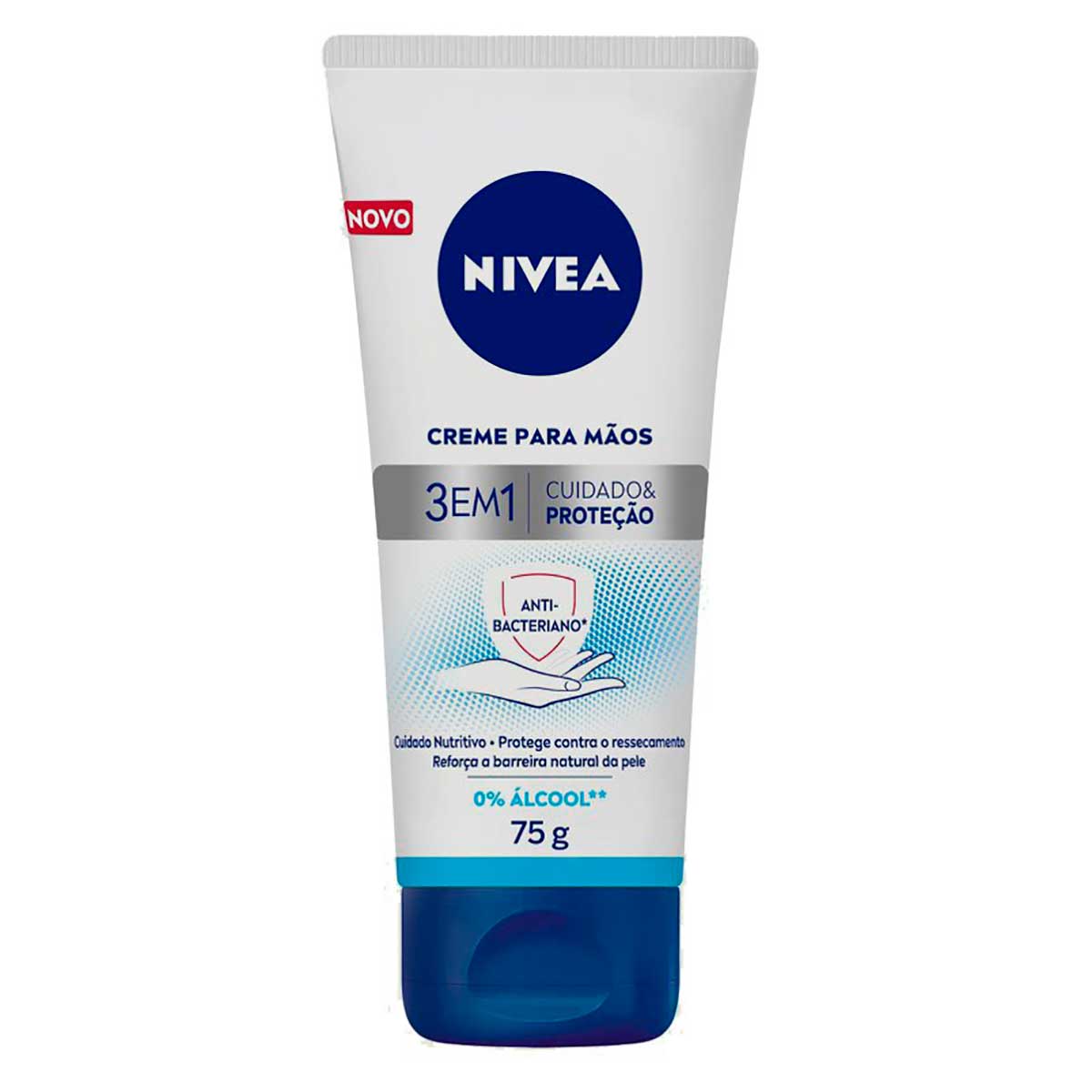 Creme para Mãos NIVEA Ação Antibacteriana 3 em 1 75g