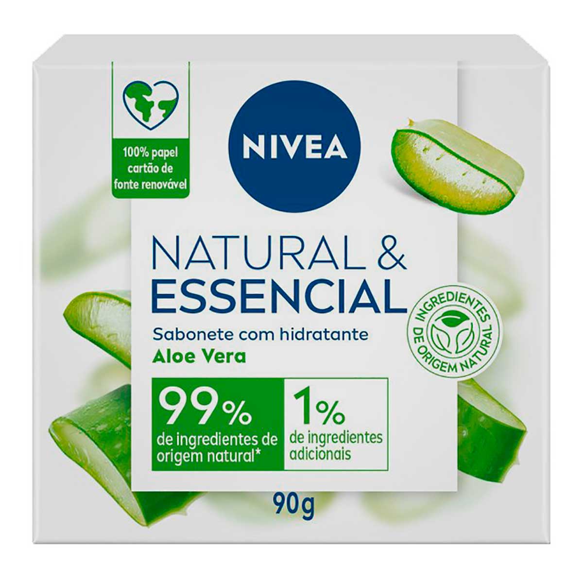 Sabonete em Barra Natural & Essencial Aloe e Vera NIVEA 90g