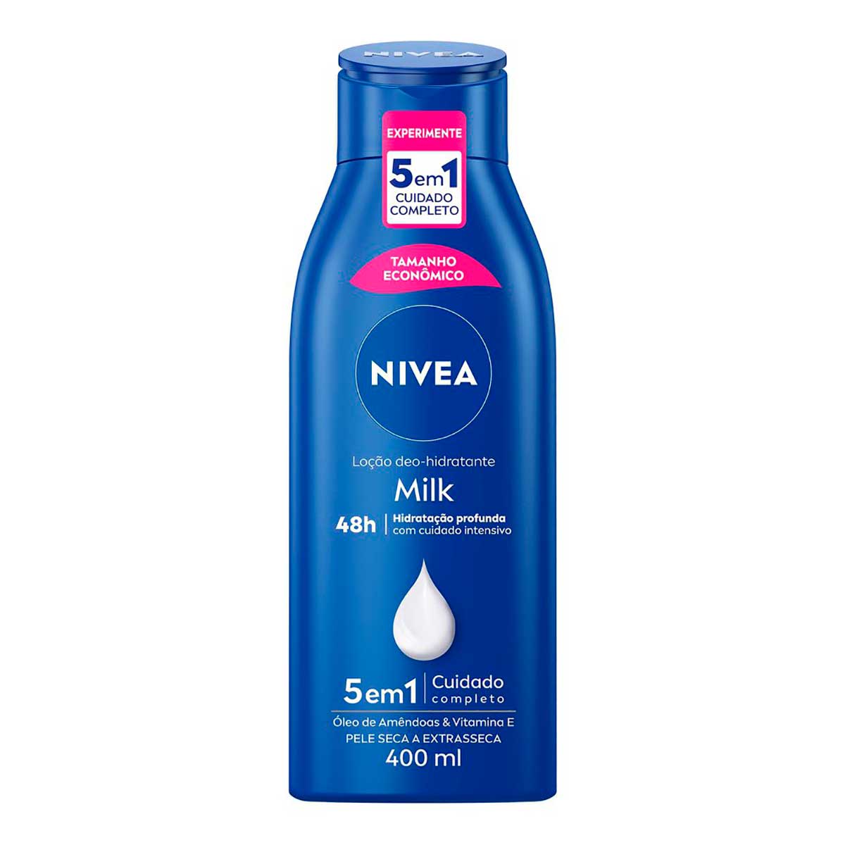 Loção Hidratante Milk Pele Seca a Extrasseca NIVEA 400ml