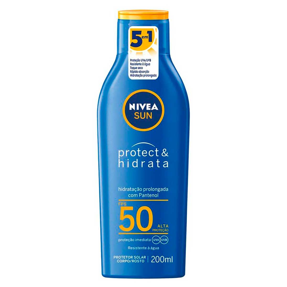 Protetor Solar Protect & Hidrata FPS 50 NIVEA SUN 200ml