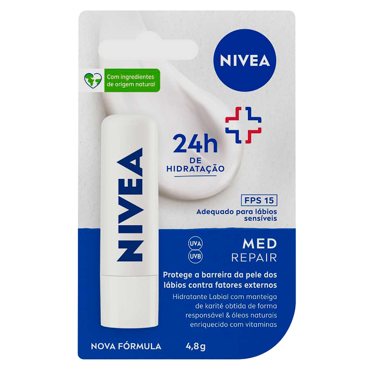 Protetor Labial Med Repair FPS15 NIVEA 4,8g