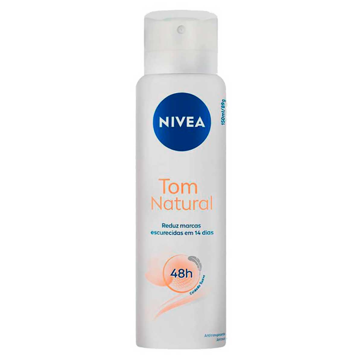 Desodorante Antitranspirante Aerossol Tom Natural NIVEA 150ml