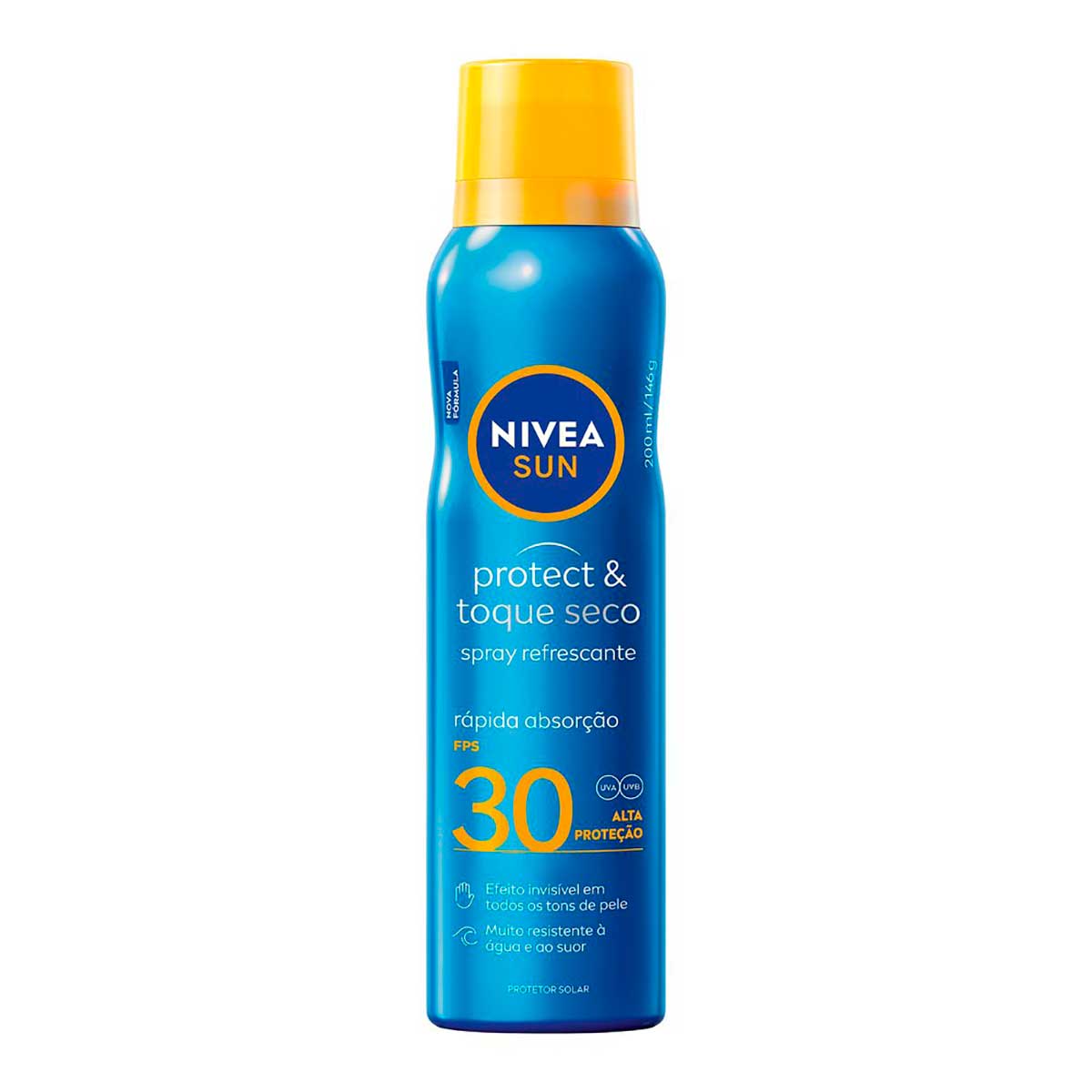 Protetor Solar Spray Protect & Toque Seco FPS 30 NIVEA SUN 200ml