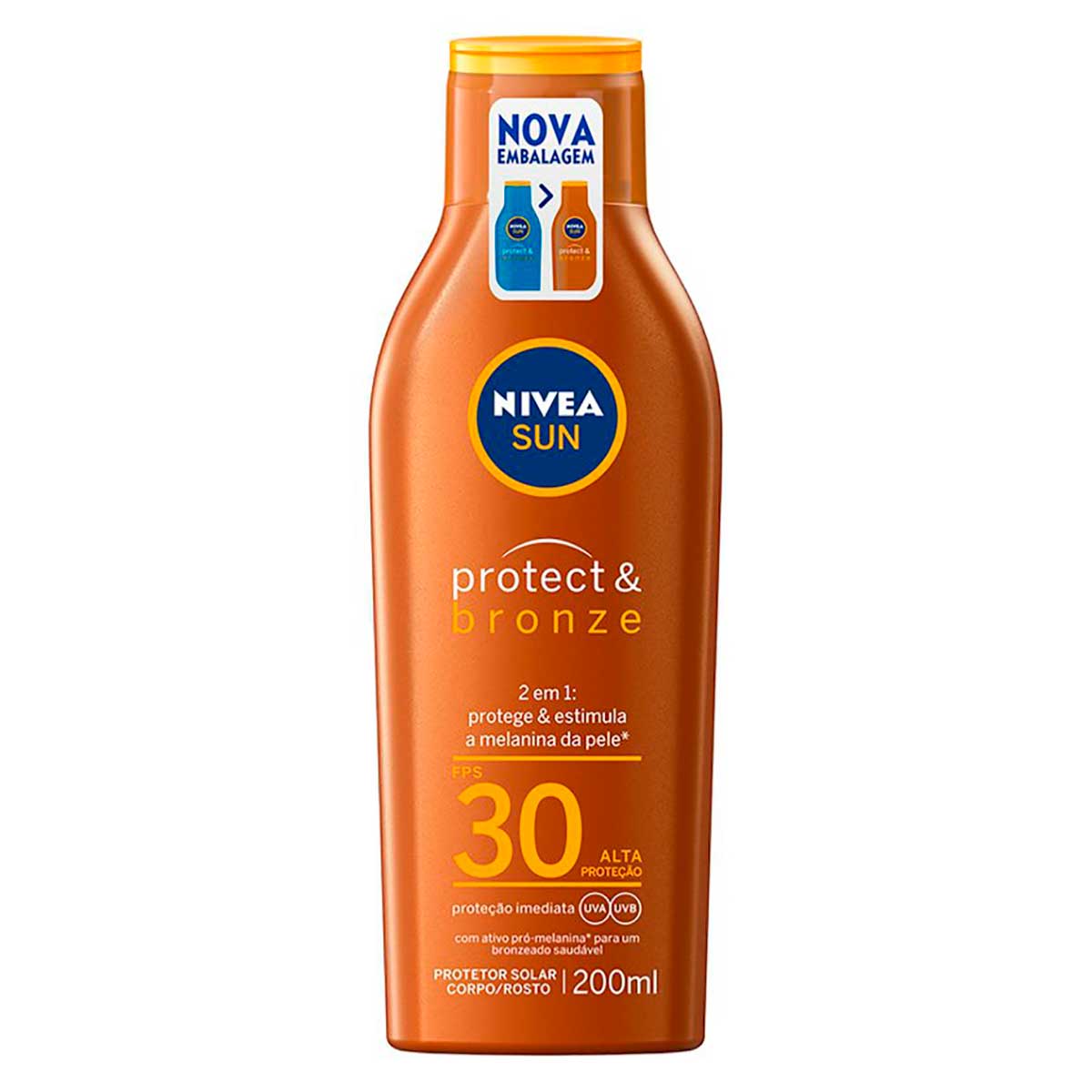 Protetor Solar Protect & Bronze FPS 30 NIVEA SUN 200ml