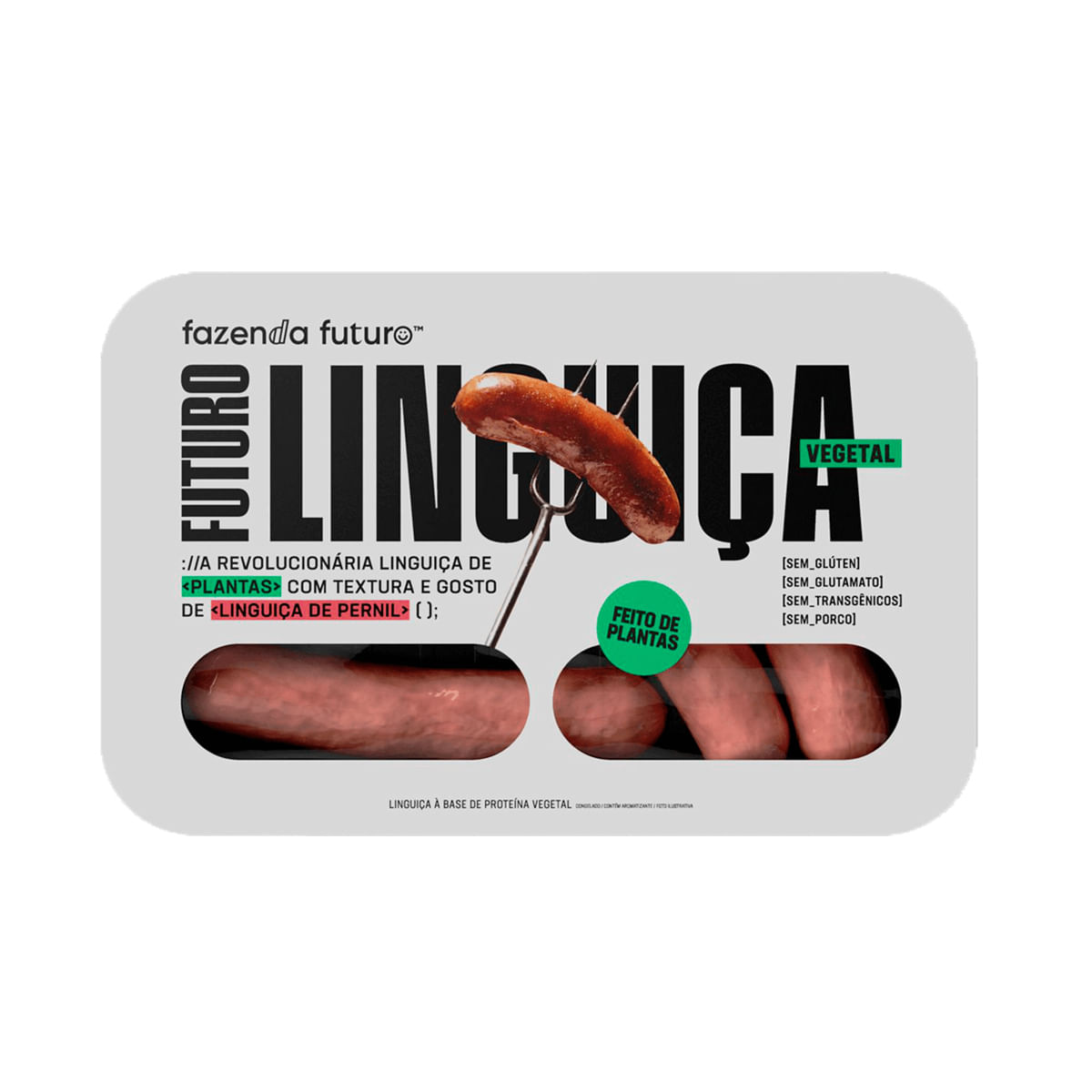 Linguiça Vegetal Congelada Fazenda Futuro 250g